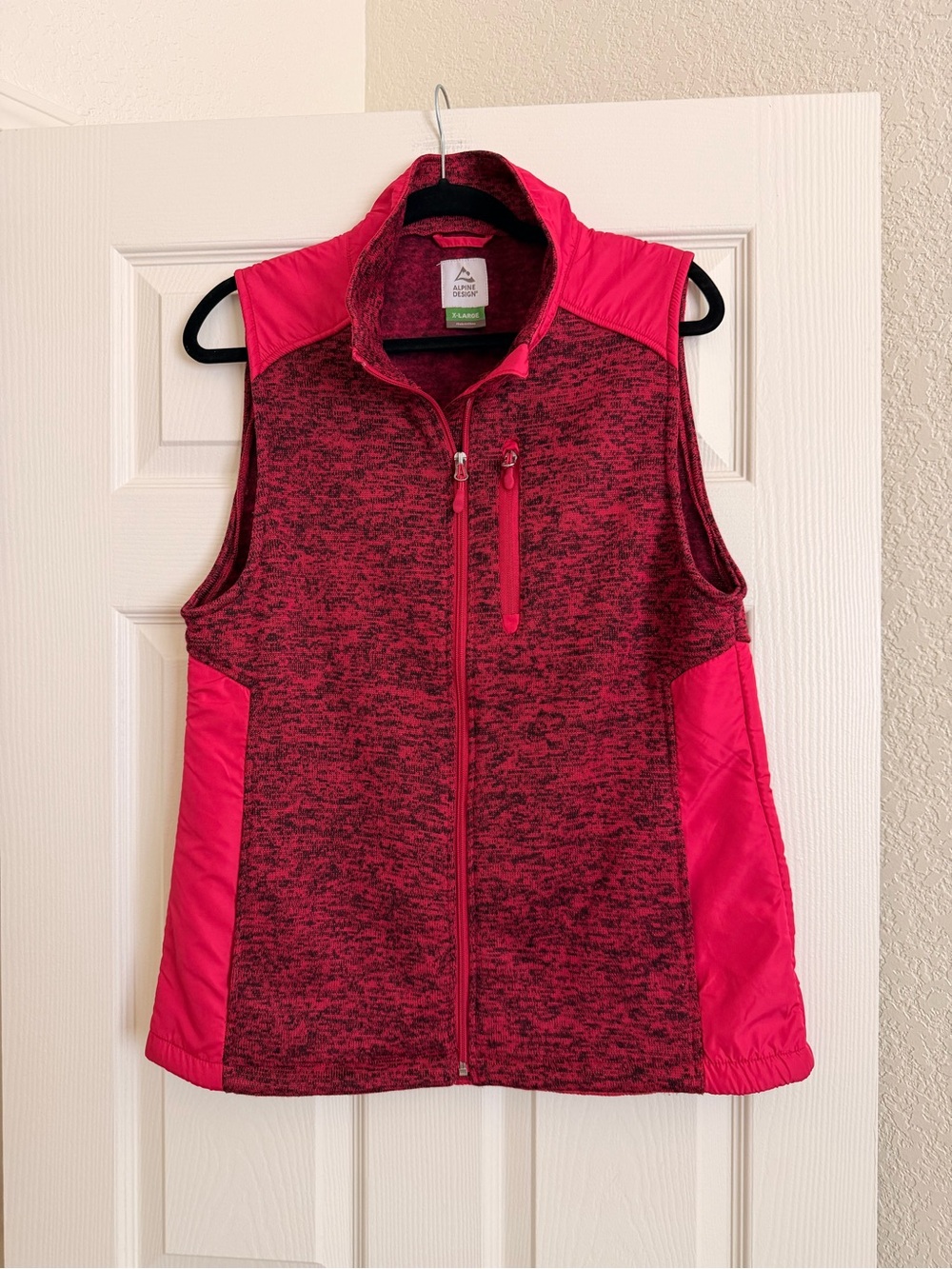 Alpine Design Women’s Ultramarine Knit Full Zip Sweater Vest Sleeveless Size XL